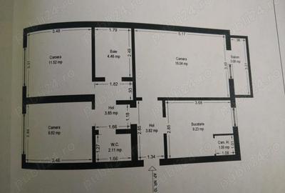 Apartament cu 3 camere decomandat în Aradului - 2