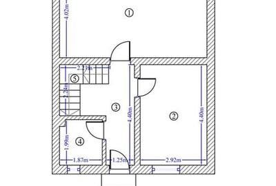 Casă cu 4 camere cu Teren 249 Mp în Central - 2