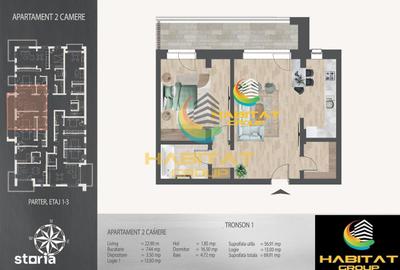 Apartament cu 2 camere în Centrul Civic - 5