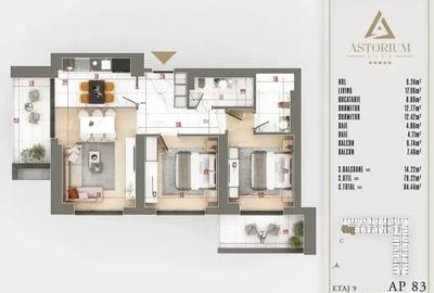 Apartament cu 3 camere decomandat în 1 Decembrie 1918 - 6