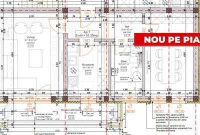 Apartament cu 2 camere, 51,35 mp + balcon 7,6 mp, zona Hotel IQ - Giroc - 1