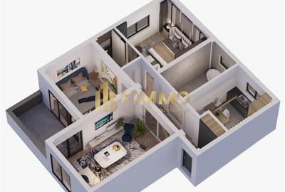 Apartamente 3 cam | 75mp | Et 1 | Burdujeni-Sat | ID:1109 - 5