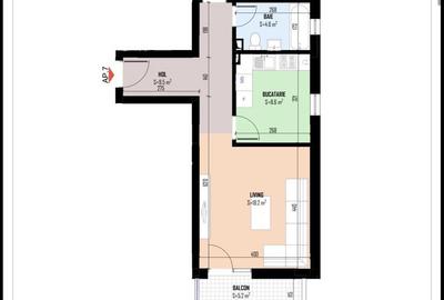 Apartament cu 2 camere în Central - 7