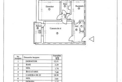 Apartament cu 2 camere decomandat în Nord - 6