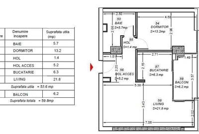 Apartament cu 2 camere decomandat în Circumvalațiunii - 1