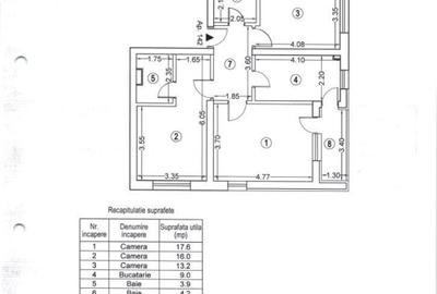 Apartament cu 3 camere decomandat în Drumul Taberei