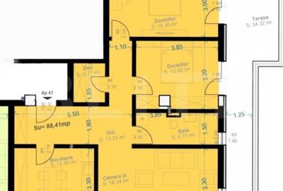 Apartament cu 3 camere decomandat în Central - 1