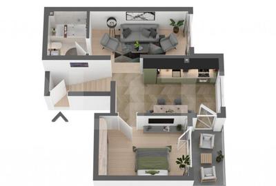 Apartament cu 2 camere semidecomandat în Apahida - 2