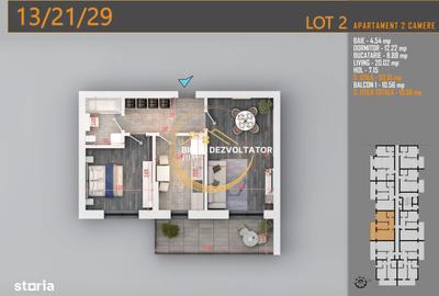 Apartament cu 2 camere decomandat în Titan - 7