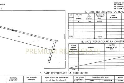 Teren 8647mp, 4.95 euro/mp, DESCHIDERE 34mp, Butimanu, 200m de DJ 101B - 3