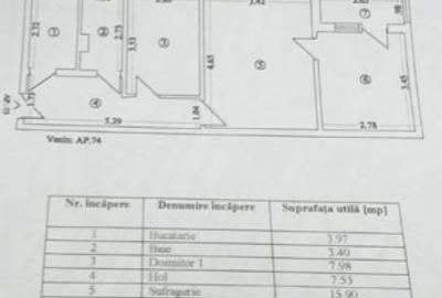 Apartament 3 camere- Tomis Nord -mobilat/utilat Apartament 3 camere- Tomis Nord -mobilat/utilat - 7
