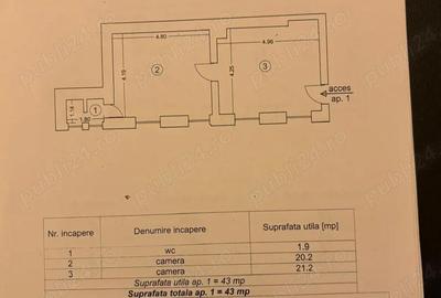 Apartament cu 2 camere semidecomandat în Centrul Istoric - 1