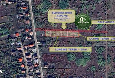Teren de 3000 mp, în Filaturii