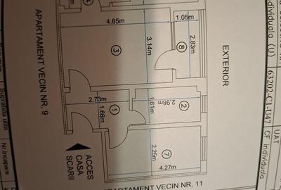 Apartament cu 3 camere semidecomandat în Cornișa - 6