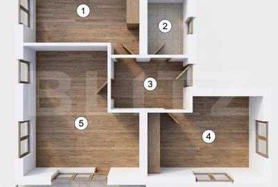 Apartament cu 3 camere decomandat în Central - 2
