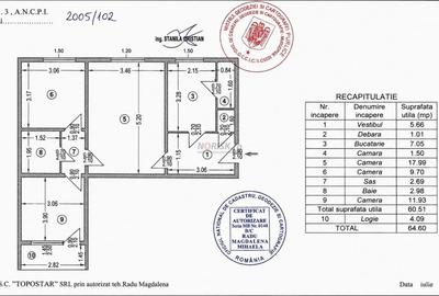 Apartament cu 3 camere semidecomandat în Brâncoveanu