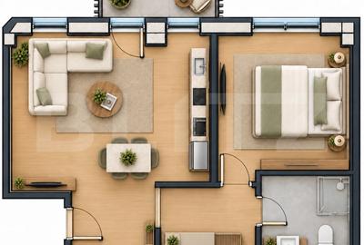 Apartament cu 2 camere decomandat în Nord-Est