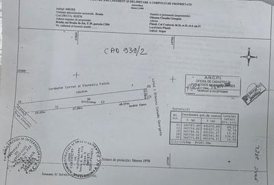 Teren de 1314 mp, în Bradu - 1