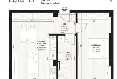 Apartament cu 2 camere în Torontalului - 5