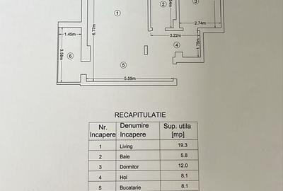 Apartament cu 2 camere decomandat în Moara de Vânt
