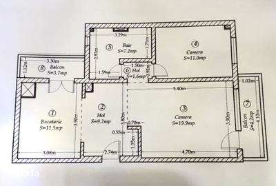 Apartament cu 2 camere decomandat, mobilat în Aradului - 1