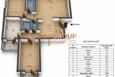 Apartament cu 3 camere în Dacia - 1
