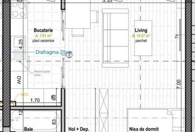 Garsonieră semidecomandată, mobilată în Bună Ziua - 7