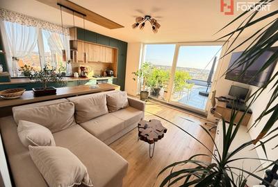 Penthouse cu 3 camere decomandat, mobilat în Badea Cârțan - 1