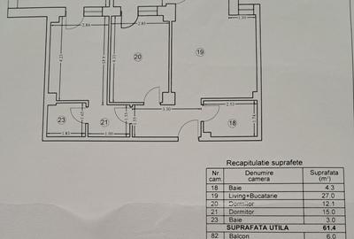 Apartament cu 3 camere decomandat în Pantelimon
