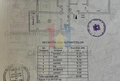Apartament cu 2 camere decomandat în Barieră