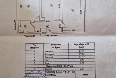 Apartament cu 2 camere decomandat în Capitol