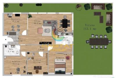 Apartament cu 4 camere decomandat în Berceni