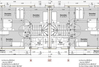 Duplex de vanzare, 100 mp, 250 teren, semifinisat, P+E, Gila - 9