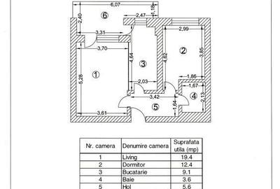 Apartament cu 2 camere decomandat în Pipera - 15