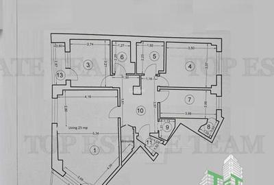 Apartament cu 3 camere decomandat în Turda - 14