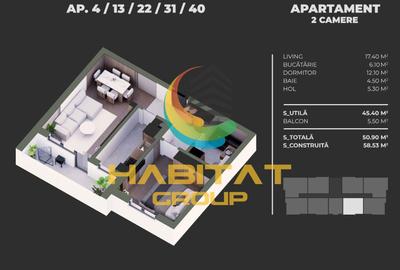 Apartament cu 2 camere decomandat în Berceni - 2