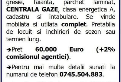 Garsoniera de vanzare in Mamaia Nord, LIDL, etaj 2, gaze - 1