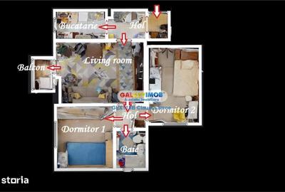 Apartament cu 3 camere semidecomandat, mobilat în Berceni - 7