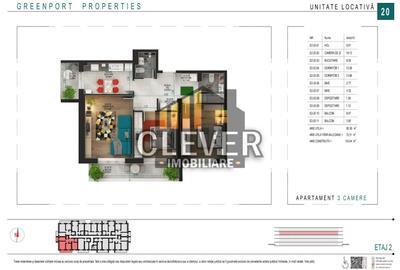 Ap 3 camere | Etaj 2 | 2 băi | 2 balcoane | Pallady - 5