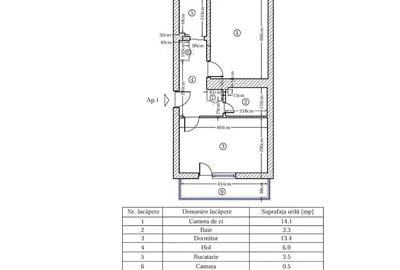 Apartament cu 2 camere decomandat în Central - 1
