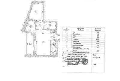 Apartament cu 2 camere decomandat în Unirii - 25