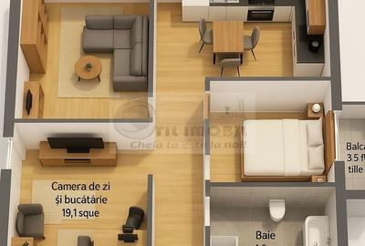 Apartament 2 camere oFinisat modernoParcare inclusă 0% Comision - 5