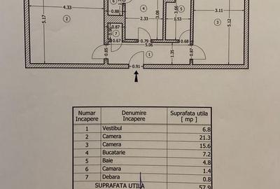 Apartament cu 2 camere în Centrul Civic - 2