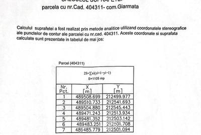 Teren de 1105 mp, în Giarmata - 3