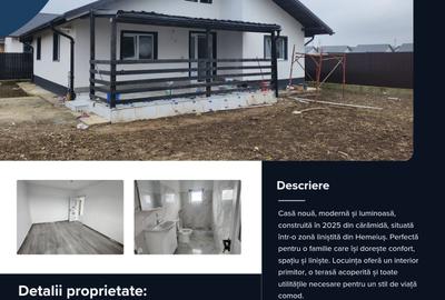 Casă cu 4 camere cu Teren 300 Mp în Hemeiuș