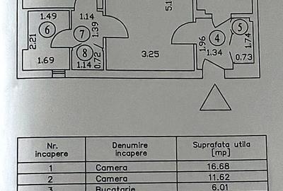 Apartament cu 2 camere semidecomandat în P-ța Muncii - 3