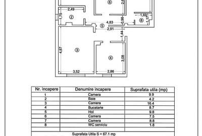 Apartament cu 4 camere decomandat în Inel II - 6