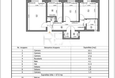 Apartament cu 3 camere decomandat în Rahova - 9