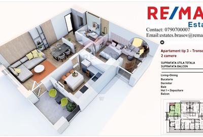 Apartament 2 camere decomandat - zona Coresi Mall - 3