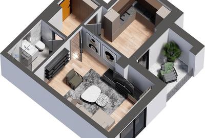 Apartament cu 2 camere în Cug - 2